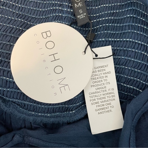 BOHO ME Collection Navy Blue High Low Dress, S - Picture 10 of 11